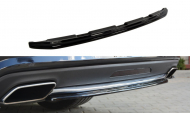 Splitter zadní, prostřední Mercedes CLS C218 (Bez žeber) 11-14 černý lesklý plast