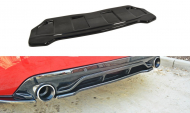 Splitter zadní, prostřední Peugeot 308 II GTI (Bez žeber) 15-18 černý lesklý plast