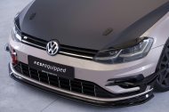 Splittery pod přední nárazník CSR pro VW Golf 7 (Typ AU) R - carbon look matný
