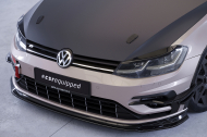 Splittery pod přední nárazník CSR pro VW Golf 7 (Typ AU) R - černý lesklý