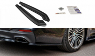 Splittery zadní boční BMW 5 G30/ G31 M-Pack 2017- černý lesklý plast