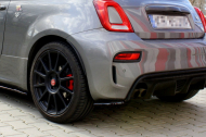 Splittery zadní boční FIAT 500 ABARTH MK1 FACELIFT 2016- carbon look