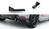 Splittery zadní boční + flaps Toyota GR Yaris Mk4 Facelift černý lesklý plast