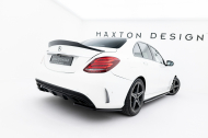 Splittery zadní boční Mercedes-Benz C AMG-Line Sedan W205 černý lesklý plast