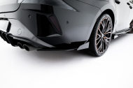 Splittery zadní boční Street Pro + flaps Cupra Leon ST Mk1 Facelift černo červené