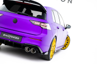 Splittery zadní boční Street Pro + flaps V.2 Volkswagen Golf R Mk8 / Mk8 Facelift černé