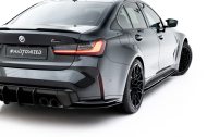 Splittery zadní boční Street Pro V.3 BMW M3 Sedan / Touring G80 / G81 černo červené