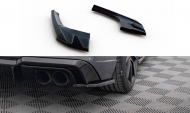 Splittery zadní boční V.2 Audi S3 / A3 S-Line Sportback 8V Facelift černý lesklý plast
