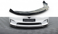 Spojler pod nárazník lipa V.2 Tesla Model S Plaid Mk1 Facelift černý lesklý plast