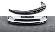 Spojler pod nárazník lipa V.3 Tesla Model S Plaid Mk1 Facelift černý lesklý plast
