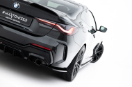Splittery zadní boční V.7 BMW 4 M-Pack G22 / G23 / G22 Facelift / G23 Facelift černý lesklý plast