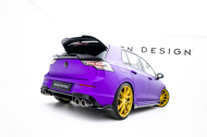 Splittery zadní boční V.7 Volkswagen Golf R Mk8 / Mk8 Facelift černý lesklý plast