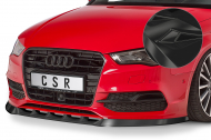 Spoiler pod přední nárazník CSR CUP - Audi A3 8V Cabrio S-Line Facelift  14-16 černý lesklý