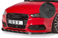 Spoiler pod přední nárazník CSR CUP - Audi A3 8V Cabrio S-Line Facelift  14-16 černý matný 