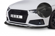 Spoiler pod přední nárazník CSR CUP - Audi A4 B9 18-19 S-Line carbon lesklý 