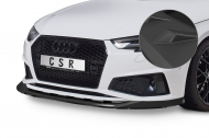 Spoiler pod přední nárazník CSR CUP - Audi A4 B9 18-19 S-Line černý matný