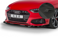 Spoiler pod přední nárazník CSR CUP - Audi A4 B9 19- carbon look matný