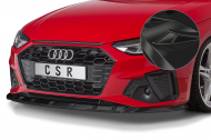 Spoiler pod přední nárazník CSR CUP - Audi A4 / S4 B9 (8W) černý lesklý