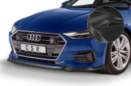 Spoiler pod přední nárazník CSR CUP - Audi A7 C8 18- carbon look lesklý