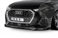 Spoiler pod přední nárazník CSR CUP - Audi Q3 (F3) carbon look lesklý