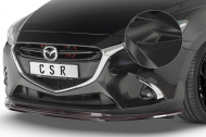 Spoiler pod přední nárazník CSR CUP - Mazda 2 14-19 carbon look lesklý