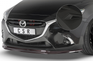 Spoiler pod přední nárazník CSR CUP - Mazda 2 14-19 carbon look matný