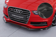 Spoiler pod přední nárazník CSR CUP pro Audi A4 / S4 B8 / Sline (Typ 8K) carbon look lesklý