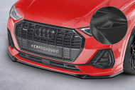 Spoiler pod přední nárazník CSR CUP pro Audi Q3 (F3) S-Line - carbon look lesklý