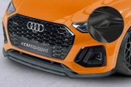 Spoiler pod přední nárazník CSR CUP pro Audi Q5 (FY/FYT) S-Line / SQ5 (FY) -  černý lesklý