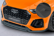 Spoiler pod přední nárazník CSR CUP pro Audi Q5 (FY/FYT) S-Line / SQ5 (FY) -  černý matný