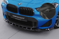 Spoiler pod přední nárazník CSR CUP pro BMW X2 F39 M-Paket - carbon look lesklý