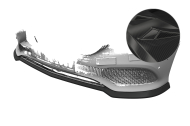 Spoiler pod přední nárazník CSR CUP pro Mercedes-Benz E-Klasse W213 / S213 - carbon look lesklý