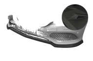 Spoiler pod přední nárazník CSR CUP pro Mercedes-Benz E-Klasse W213 / S213 - carbon look matný