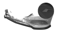 Spoiler pod přední nárazník CSR CUP pro Mercedes-Benz E-Klasse W213 / S213 - černá struktura