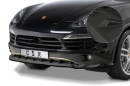 Spoiler pod přední nárazník CSR CUP pro Porsche Cayenne 92A 10-14 carbon look matný