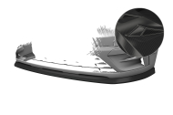 Spoiler pod přední nárazník CSR CUP pro Renault Trafic III 2021- carbon look lesklý