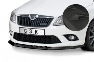 Spoiler pod přední nárazník CSR CUP - Škoda Fabia 2 RS (5J) carbon look matný 