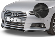 Spoiler pod přední nárazník CSR CUP V2 pro Audi A4 B9 (8W) 15-19 carbon look lesklý