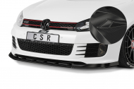 Spoiler pod přední nárazník CSR CUP - VW Golf 6 GTI Edition 35 carbon look lesklý