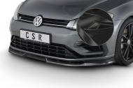Spoiler pod přední nárazník CSR CUP -VW Golf VII R Facelift černý lesklý