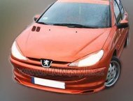 Spoiler pod přední nárazník-podspoiler-úzký nárazník TFB Peugeot 206