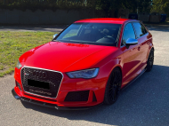 Spoiler pod přední nárazník pro AUDI RS3 8V Sportback 2015-2016 s TÜV