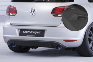 Spoiler pod zadní nárazní, difuzor CSR pro VW Golf 6 - černý matný