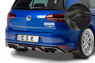 Spoiler pod zadní nárazník CSR - VW Golf 7 R / R-Line 13-17 černý lesklý