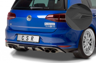 Spoiler pod zadní nárazník CSR - VW Golf 7 R / R-Line 13-17 černý matný
