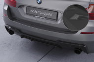 Spoiler pod zadní nárazník, difuzor BMW 5 F10/F11 535i/535d M-Paket - Černá struktura