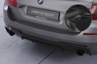 Spoiler pod zadní nárazník, difuzor BMW 5 F10/F11 535i/535d M-Paket - Černý lesklý