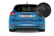 Spoiler pod zadní nárazník, difuzor CSR - Ford Focus MK3 ST-Line carbon look lesklý