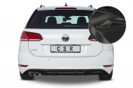 Spoiler pod zadní nárazník, difuzor CSR -Golf 7 Variant GTD carbon look lesklý