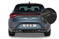 Spoiler pod zadní nárazník, difuzor CSR - Seat Leon IV (Typ KL) carbon look lesklý